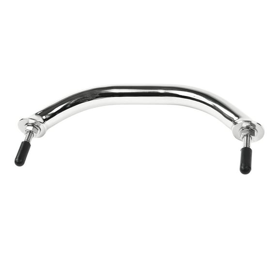 MARINE CITY  Oval Tube Grab Bar Mount Handrail with Flange and Studs  Stainless Steel, 8-5/8 Inches Heavy Duty Mirror Polished Corrosion-Resistant Ideal for Boats & Yachts