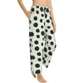 thumbnail image 6 of Salouo Abstract Green Polka Dot Print Women's Pajama Pants Casual Loose Sweatpants PJs Flowy Pants Drawstring Palazzo for Women Wide Leg Pants Lounge Pajama -XX-Large, 6 of 8