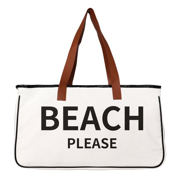 El bolso playa vendido bolso lona algodón y lino gran capacidad bolso mano bolso lona bolso (2) bolso playa-PLAYA POR FAVOR