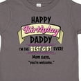thumbnail image 4 of Inktastic Happy Birthday, Daddy- Best Gift Ever in Pink Boys or Girls Toddler T-Shirt, 4 of 5