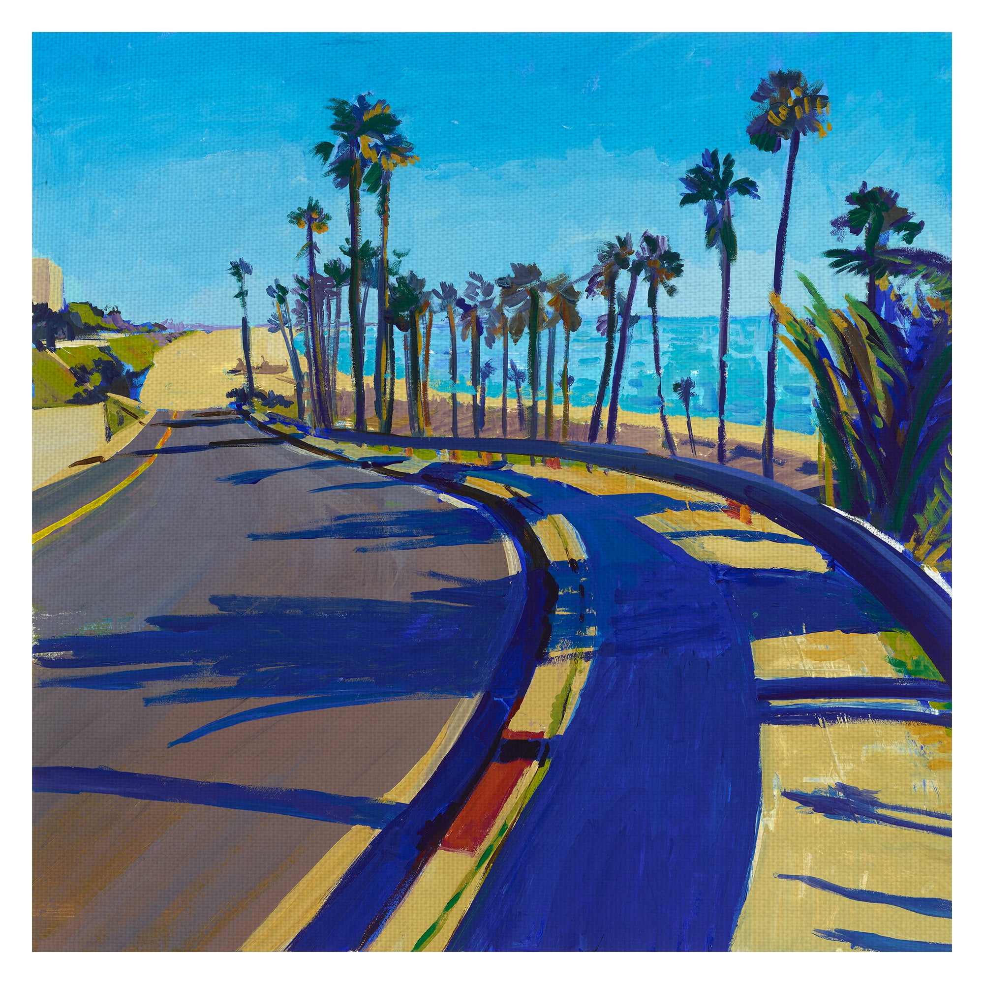 Masterpiece Art Gallery California Dreaming Coastal Road 3 by Mercedes Marin Canvas Art Print 24
