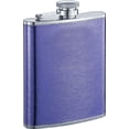 thumbnail image 1 of Visol Violet Purple Leather Liquor Flask - 6 ounce, 1 of 1