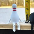 thumbnail image 5 of 3D Printed Sports Ball Figurine Collection, Mini Sports Collectibles for Desk Decor, Articulated Legs Mini Decor for Display，Ideal Gift for Father's Day and Sports Fans(White-Bowling), 5 of 5