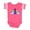 Football Pink and White, variant on 1st Birthday Rainbow Girls Baby Bodysuit