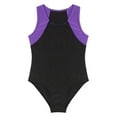 thumbnail image 4 of Hansber Kids Boys Girls Sleeveless Gymnastics Leotard Tumbling Training Bodysuit Ballet Dance Unitard Purple 10, 4 of 5