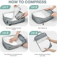 thumbnail image 2 of Livhil 6 Set Compression Packing Cubes for Suitcases, Travel Accessories Suitcase Organizer Bags Set, Packing Cubes for Travel Luggage Organizer Women Men, 2 of 7