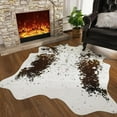 thumbnail image 2 of YJ.GWL Faux Cow Print Area Rugwith No-Slip Backing For Living Room, Offfice, Room Decor,4.6'x5.2', 2 of 8