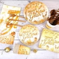 thumbnail image 2 of 121PCS New Year Eve Party Supplies Dinnerware Set for 16 Guests, 2026 White Gold Happy New Year Tableware Set with Cups Napkins Tablecloth for 2026 New Year Eve Party Decor, 2 of 7