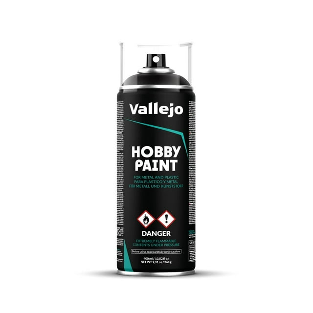 Primer Spray Vallejo Premium Negro 400 ml