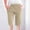 Beige, variant on USSUMA High Waisted Shorts Women Solid Color Bermuda Summer Fashion Elastic Waist Lounge with Pocket Active Shorts Straight Pants Half Shorts Linen Wide Legs Shorts Army Green Xxxl