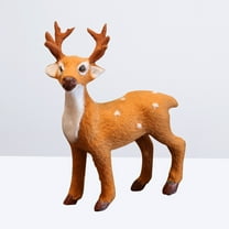 Homoyoyo Christmas Deer Decorations Set of 3 Realistic Plush Fabric Holiday Home Ornaments