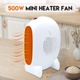 thumbnail image 1 of 220V 500W Desktop Heater Heating Fan Mini Portable Home Office for Winter, 1 of 8