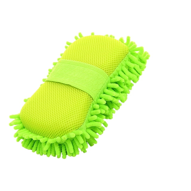 Rbaofujie Kitchen Dish Towels Microfiber Car Wash Sponge-Non-Scratch Wash Mitt-Two Sided Chenille Microfiber Wash Sponge-Microfiber Mitt for Cars Trucks Boats Cleaning Rags