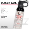 thumbnail image 5 of SABRE Frontiersman MAX Bear Spray and Mountain Lion Deterrent, 7.9 oz, 40 ft Range, Maximum Strength, Animal Pepper Sprays, 1 Ct, 5 of 8
