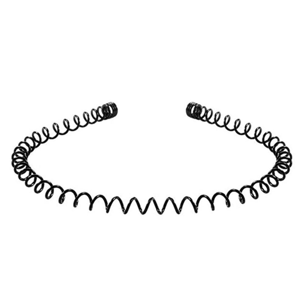 Pack 2 black & white hair alice band plastic headband 0.7cm hairband bands 