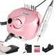 thumbnail image 1 of Nail Drill para U&ntilde;as Profesional,40000RPM Torno Electrico,para U&ntilde;as con 6 Tipos Cabezales de Lijado y Bandas de Lijado,Velocidad Ajustable M&aacute;quina de Lima U&ntilde, 1 of 9
