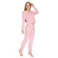 thumbnail image 2 of Pijama Mujer Blusa Pantalón Estrellas Rosa Ligera Suave rosa EG Incógnita 660035, 2 of 6