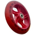 thumbnail image 1 of Roue de Trottinette 6 Pouces Roues de Fauteuil Roulant Roues avant avec Roulement 145 mm Rouge transparent, 1 of 4