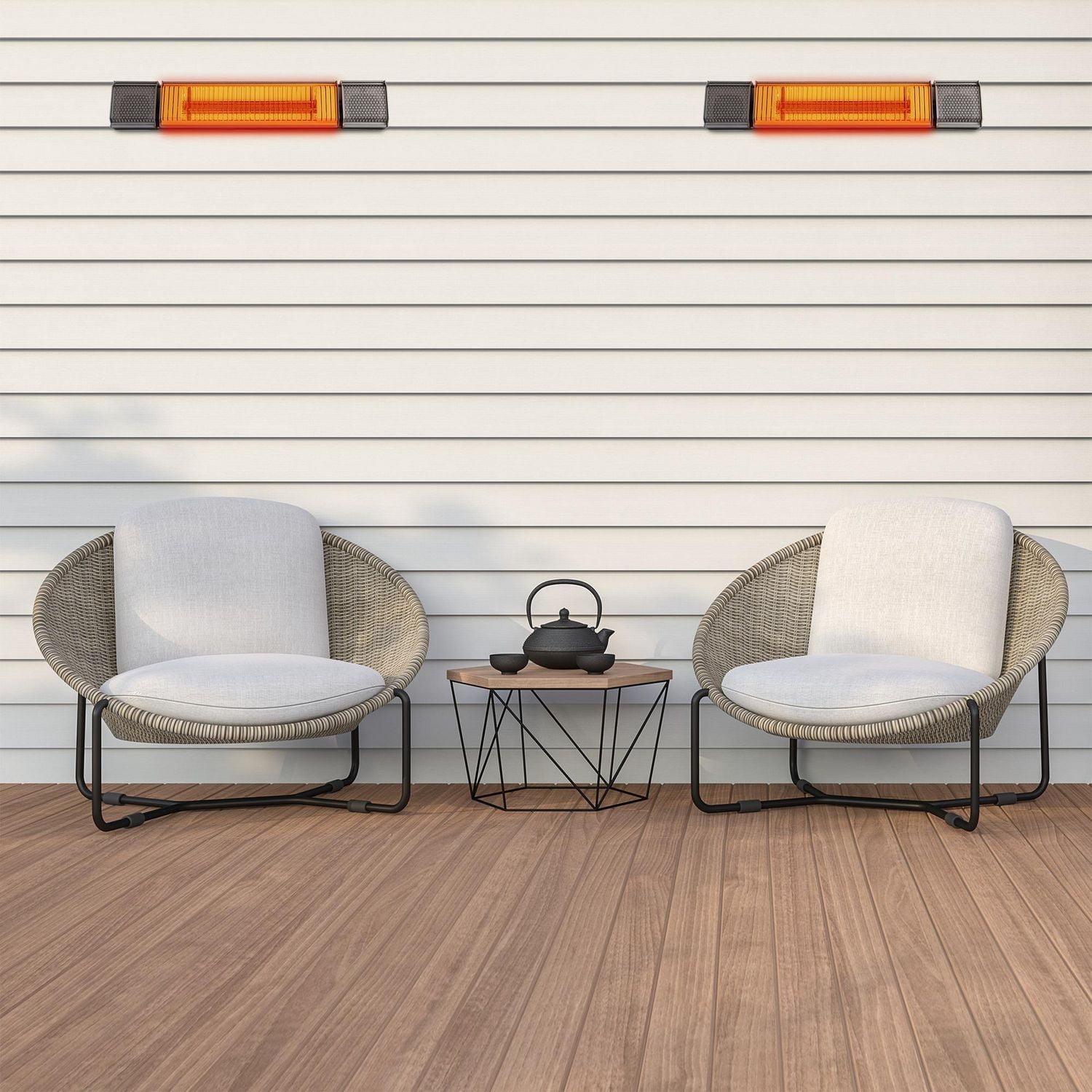 Paramount Smart Electric Heater with Bluetooth Speakers, Gunmetal Grey