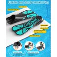 thumbnail image 4 of Set de snorkel Vengreedo con aletas para adultos, equipo de snorkel, 4 of 8
