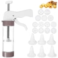 thumbnail image 2 of Cookie Press Cookie Press Set Cookie Press Gun Kit Biscuit Maker Churro Maker Cookie Press Machine with 13 Cookie Discs 6 Icing Nozzles Cake Decorating Tools for DIY Biscuit Maker and Dec, 2 of 8