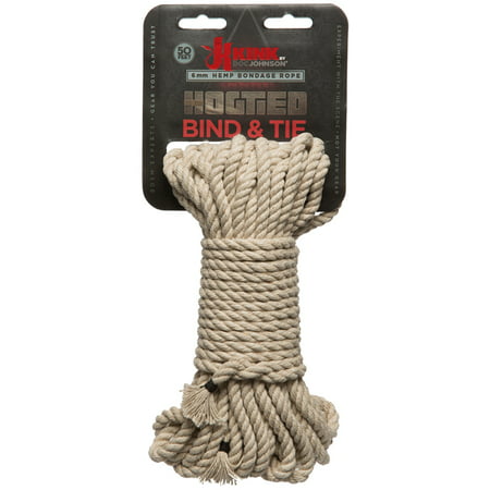 Kink Bind & Tie Hemp Bondage Rope 50ft Natural