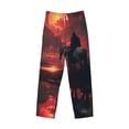 thumbnail image 6 of Daiia Lone Rider Under Red Sky Men's Sleep Pant with Pockets and Drawstring,Pajama Pants-Small, 6 of 9