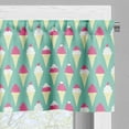 thumbnail image 3 of Ambesonne Cream and White Valance Pack of 2, Ice Cream Topping, 42"X18", Seafoam Cream and Pink, 3 of 5