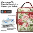 thumbnail image 2 of Flower Insulated Lunch Bag Box Teen Reusable Lunch Tote Bag Lightweight Lunch Tote Portable Bag Office Travel, 2 of 6