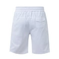 thumbnail image 2 of ibiyuan Mens Casual Shorts Sweat Shorts Men Gym Shorts Chinos Short Stretch Elastic Waist Drawstring Mens Shorts Athletic Wide Leg Basketball Shorts Cotton Summer Beach Golf Shorts, 2 of 7