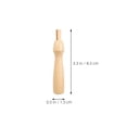 thumbnail image 2 of TABLZONE 12Pcs Wooden Handles for Felting Needles Khaki Detachable Design for Precision Crafting, 2 of 8