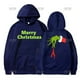 thumbnail image 1 of Sudadera con capucha divertida de Navidad con dedos de Grinch para mujer, Sudadera con capucha con estampado de dibujos animados, cuello redondo clásico, diseño suelto, regalo para mantener el calor, 1 of 4