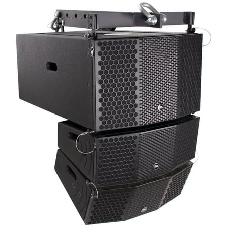 Home Audio Subwoofer Reviews - Seismic Audio Compact Line Array Package - 3x10 Subwoofer, Pair of 2x5 Speakers and Frame - CLA-PKG2