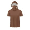 thumbnail image 6 of Penkiiy Men's UPF 50+ Sun Protection Short Sleeve Hoodie with Face Mask | Lightweight Fast-Dry Anti-UV Fishing Shirt | Summer Must-Have, Outdoor Activewear, 6 of 8