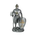 thumbnail image 1 of Chevalier Templier en Armure Maniant une Hache de Bataille et une Statue d'Épée, 1 of 3