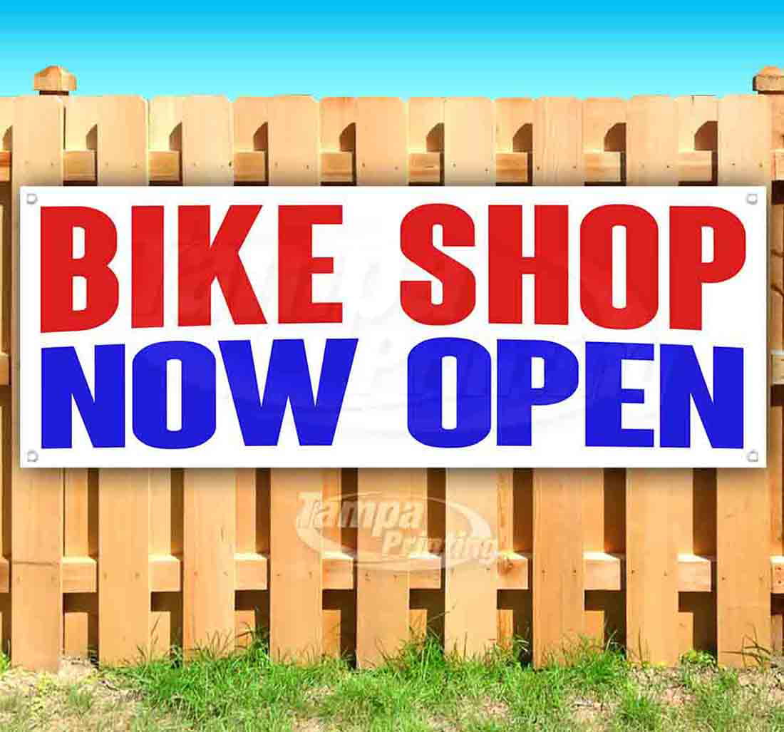Mesh Banner Sign Shop Garage Service Bicycle Workshop Bike Repair Banner Vinyl 