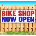 thumbnail image 1 of Bike Shop Now Open 13 oz Vinyl Banner With Metal Grommets, 1 of 4