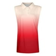 thumbnail image 4 of Women's Sleeveless Golf Polo Shirts Trendy Solid Lapel Collared V Neck Tennis Tank Tops Summer Lightweight Casual Workout Tees, 4 of 5