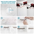 thumbnail image 3 of No Hook Shower Curtain with Built-in Rings - Valentines Day Washable Waterproof Fabric Bathroom Curtains for Hotel,Rentals, 66 X 72 Inch Long , Red and Black Buffalo Check Plaid Love Hearts, 3 of 9