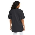 thumbnail image 6 of Hanes Beefy-T Men's Heavyweight Cotton T-Shirt (Big & Tall Sizes) Charcoal Heather 2XT, 6 of 8