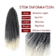 thumbnail image 4 of Trenzas Brasileñas De 18 Pulgadas Sintéticas Grises Largas Rizadas De Ganchillo Trenzado Cabello Ombre Extensiones De Para Mujeres, 4 of 4