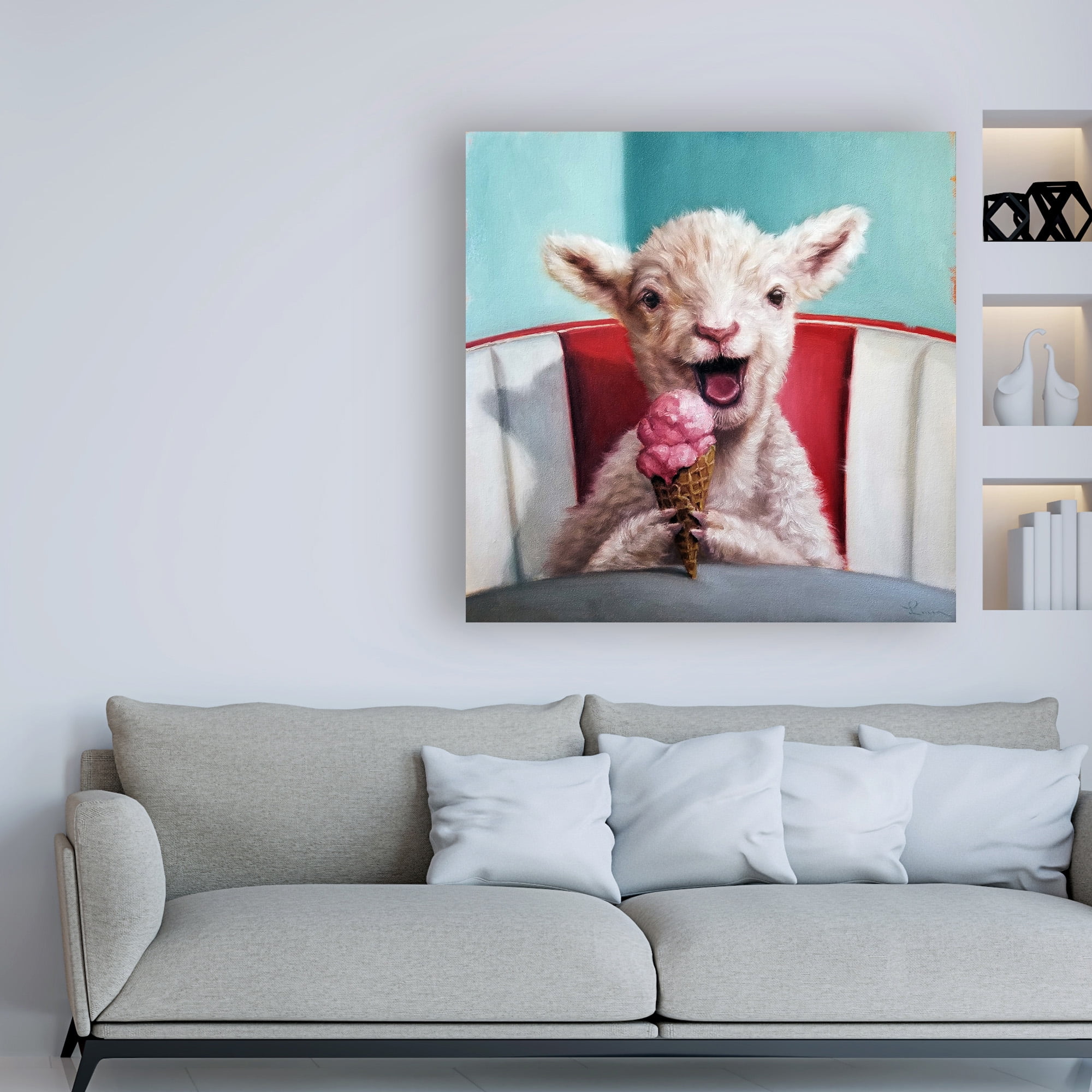 Trademark Fine Art 'Kiddie Cone' Canvas Art by Lucia Heffernan