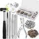 thumbnail image 1 of KRABALL Leather Snap Button Kit Professional Snap Fasteners Metal Press Studs With Installation Tools For Leather Craft Working, 1 of 5
