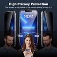 thumbnail image 2 of Protecteur d'Écran Intimité pour iPhone 13 Pro Max/iPhone 14 Plus, Film en Verre Trempé Anti-Espion 25° 6.7 Pouces [Outil d'Installation Facile] [Décharge Automatique] [Sans Bulles] [Couverture Complète] [Lot de 2], 2 of 4
