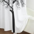 thumbnail image 5 of Fabric Shower Curtain, Black Tree Plant Shower Curtains for Bathroom, Modern Decorative Bathroom Curtains-72"W x 86"L (Pack of 1), 5 of 6