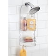 thumbnail image 5 of Mainstays Rondo Durable Steel Hanging 2 Shelf Shower Organizer, Metallic Chrome, 5 of 6