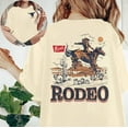 thumbnail image 6 of MOUSYA Women Cowgirl Casual Country Concert T-Shirts Vintage Cow Skull Graphic Tees Oversized Tops, 6 of 10