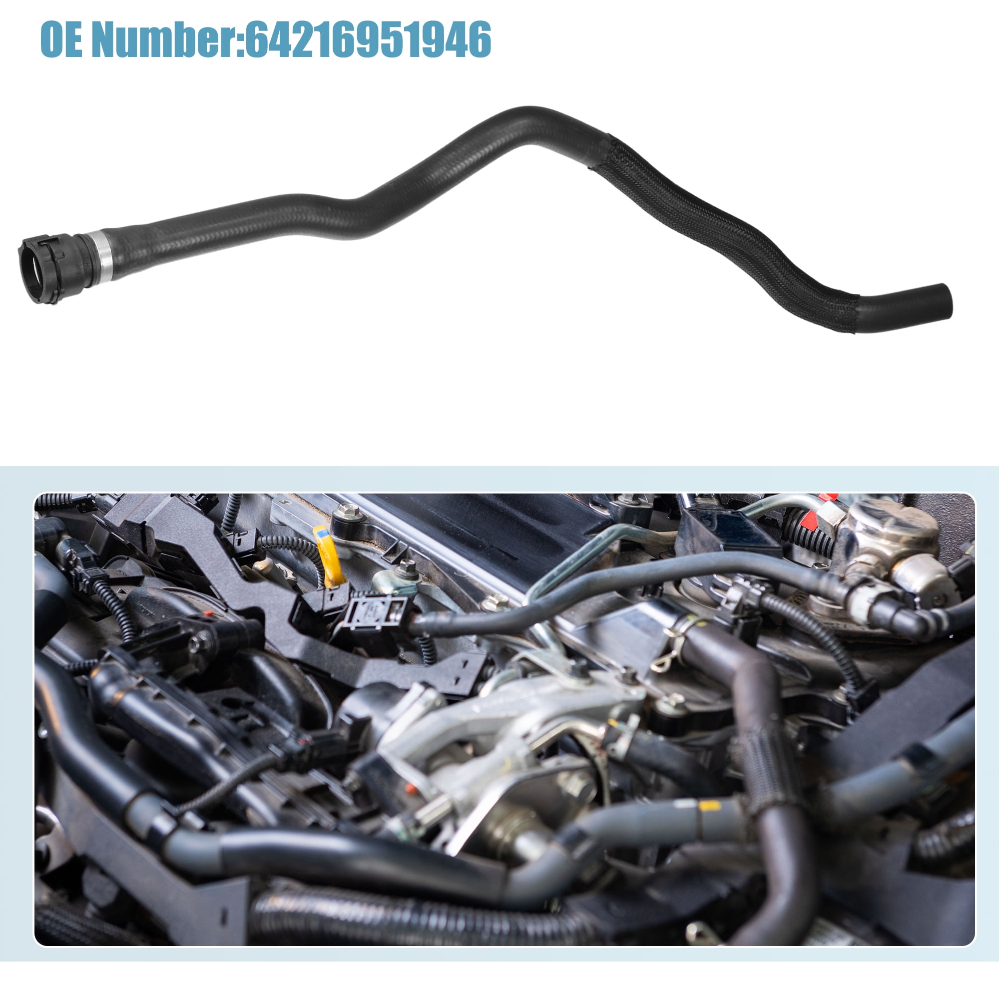 Unique Bargains Engine Radiator Coolant Heater Hose for BMW 128i 3.0L L6 - Gas 2008-2013