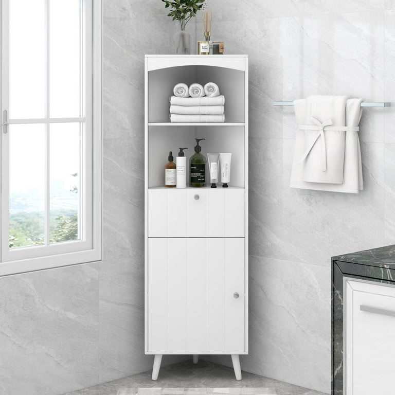 Ktaoxn 72 Kitchen Pantry Cabinet with Doors and Shelves and Single Drawer  Double Door Storage Cabinet, White - ktaxon