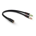 thumbnail image 2 of Divisor de auriculares D&K Exclusives de 3,5 mm hembra a 2 macho, 2 of 7